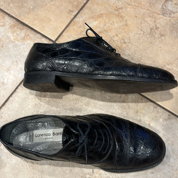 Lorenzo Banfi Man’s Italian Shoe Crocodile Dressing size 8 - Picture 14 of 16